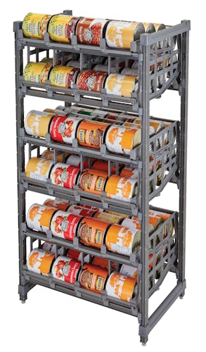 ESU243672C96580 Elements Full-Size Stationary Can Rack w Cans