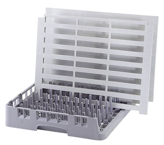 OETR314151 Soft Gray Open End Tray Rack w Vented Shelving